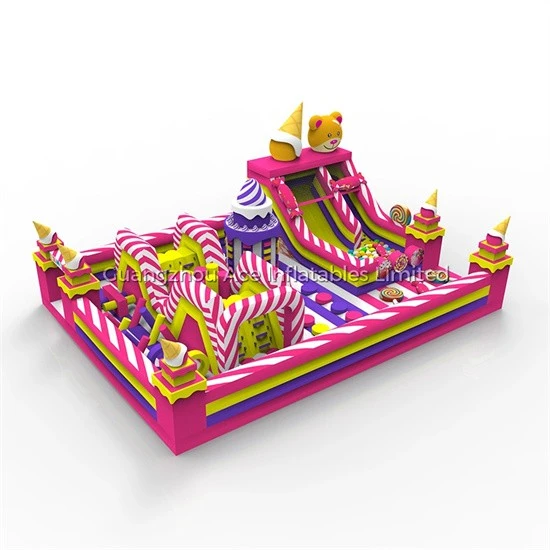 Candy Inflatable Theme Park Kids Girl Playground Fun City high quality