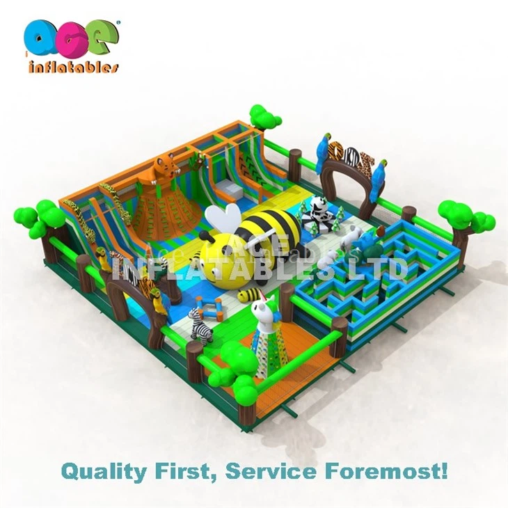 25x25m Giant Zoo Inflatable Park2